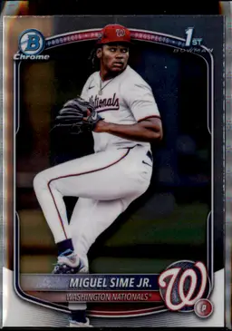 2025 Bowman Draft #BDC-181 Miguel Sime Jr. Chrome - (138) - Washington Nationals