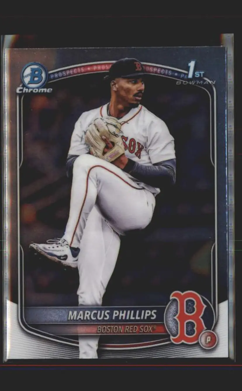 2025 Bowman Draft #BDC-54 Marcus Phillips Chrome - (137) - Boston Red Sox