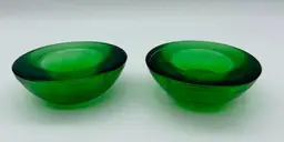 Emerald green (flash) votive/tea light holders