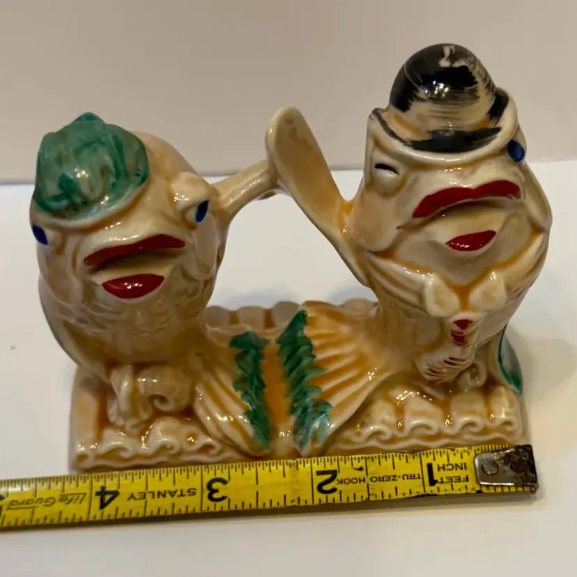 Vintage C. Miller's Anthropomorphic Fish Salt and Pepper Shakers