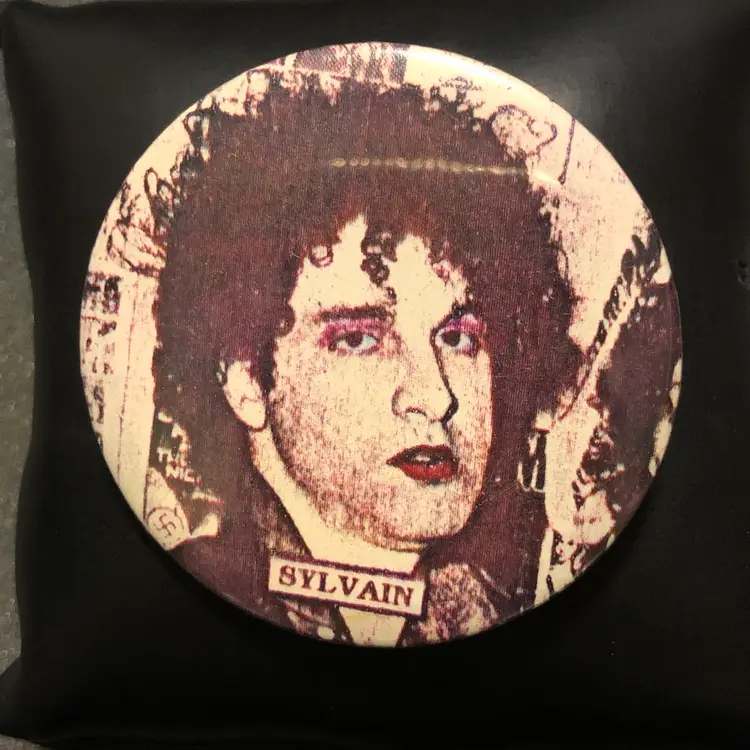 Vintage Sylvain Sylvain from New York Dolls Pinback Button Pin
