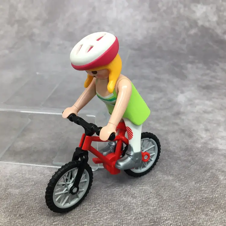 Playmobil Female Bike/Bicycle Rider- No Stand