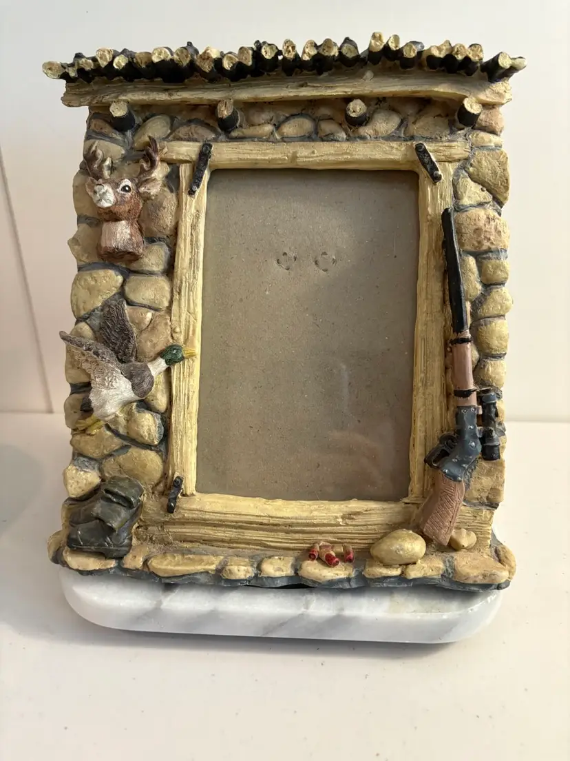 HUNTING STONE CABIN Picture Frame by ©Cedar Key Design (4"x 7" or 5"x 7")