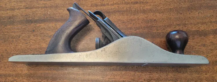 Stanley #5 Type 11 Plane Smooth Sole T Logo Iron 3 Pat. Dates on Bed Sharp