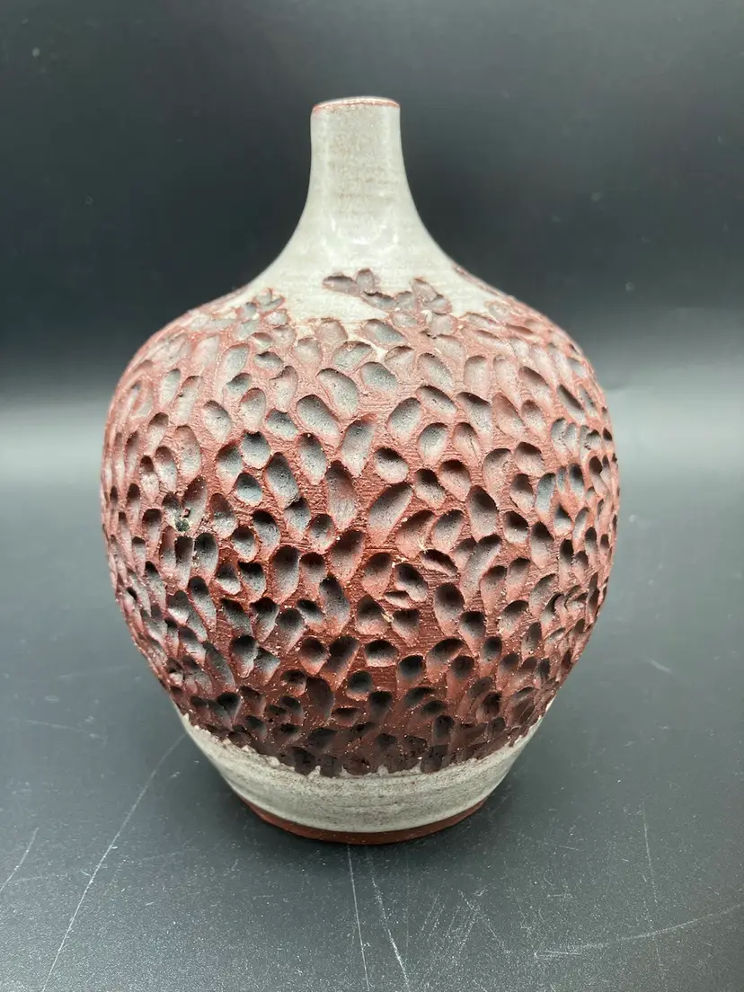 BIN - Handmade Studio Pottery Decorative Vessel Vase Weed Pot 1987 Signed