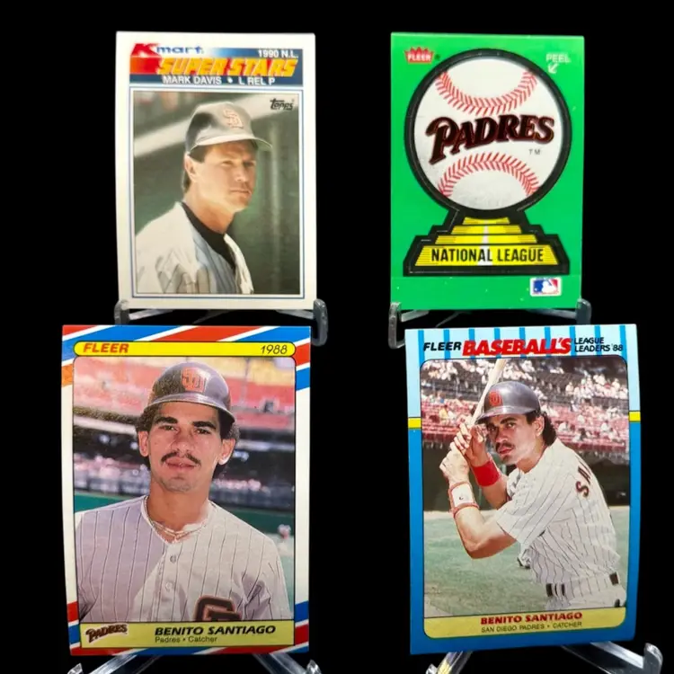 Tony Gwynn 1990 Topps Kmart Benito Santiago John Kruk Davis 7 Card San Diego Padres Lot