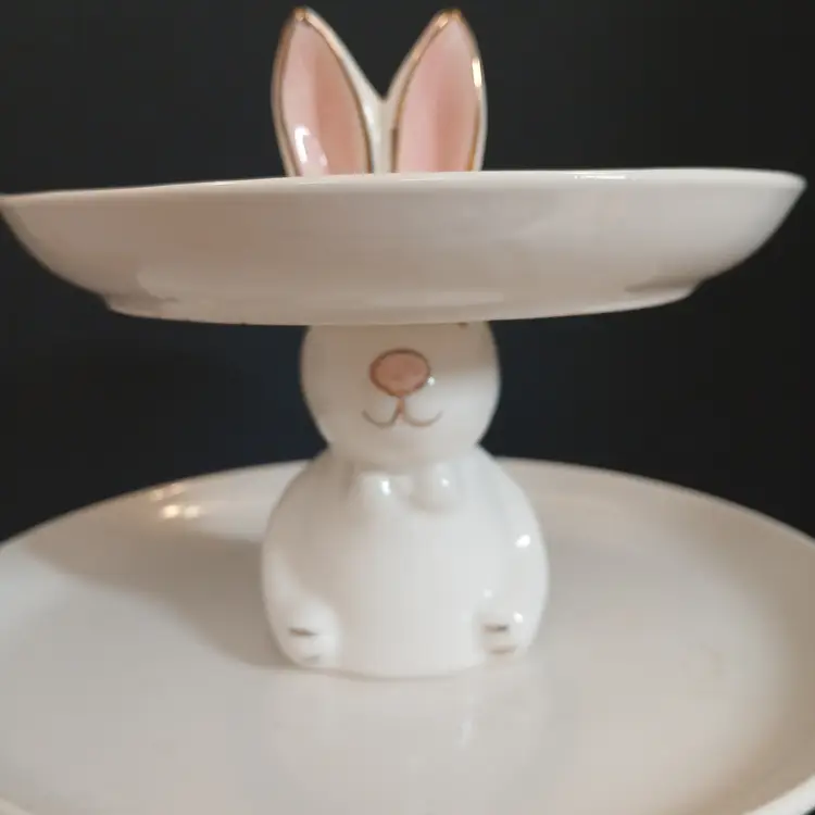 Bunny Rabbit 2 Tiered Server Stand
