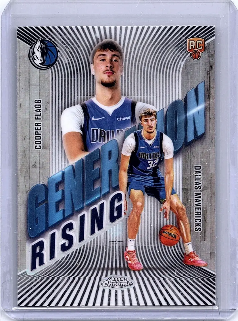 2025-26 Topps Chrome Cooper Flagg #GR-1 Generation Rising Refractor Mavs (RC)