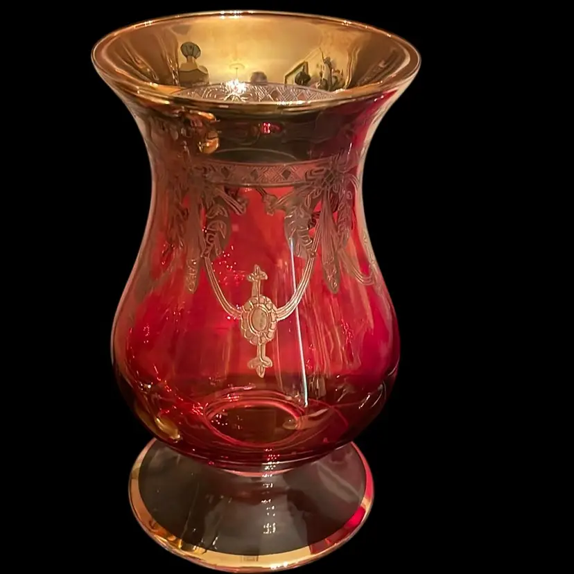 Art Nouveau Footed Vase