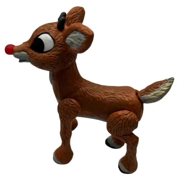Vintage Rudolph The Red Nose Reindeer Figurines
