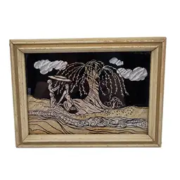 #07 Repose Reverse Painted Art