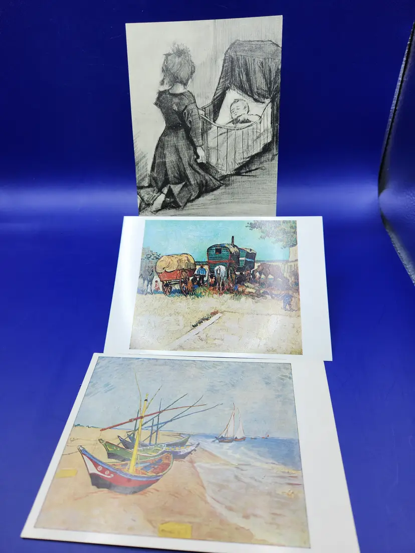 Van Gogh Postcards - Set of 3 - Printed in France, Germany and Netherlands