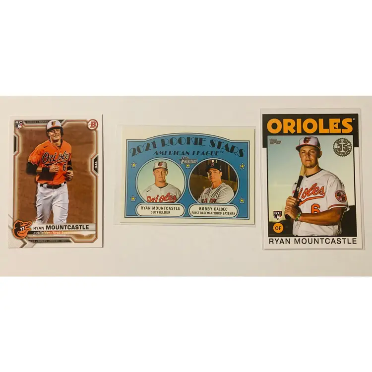 Ryan Mountcastle RC Lot x3-Orioles