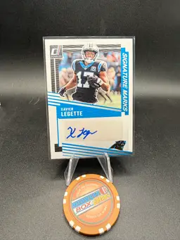 Xavier Legette Signature Marks Auto 2025 Donruss Carolina Panthers