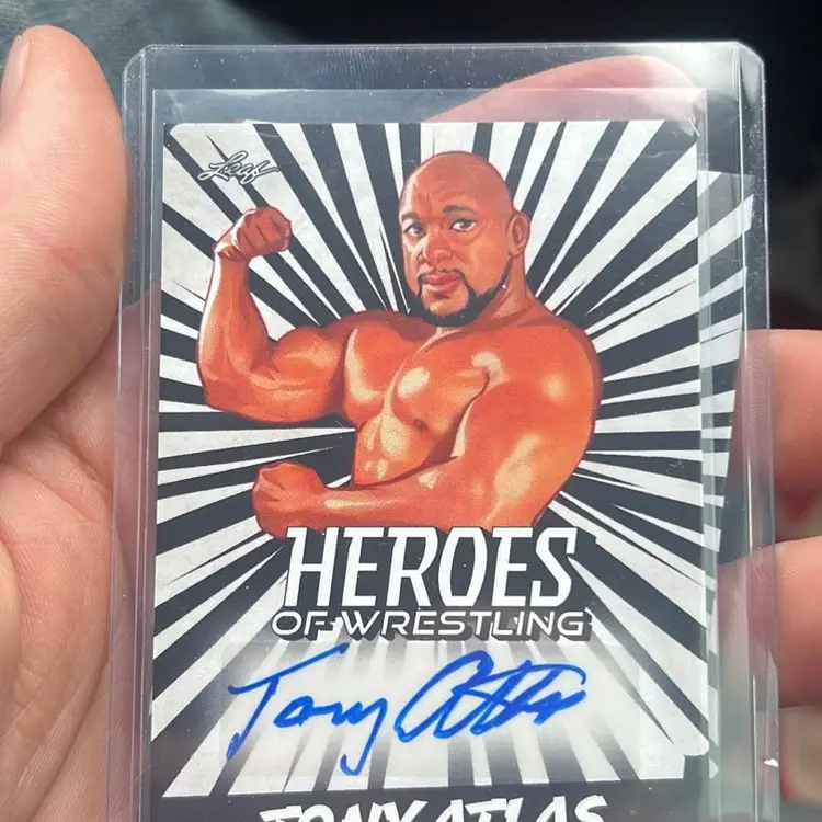Tony Atlas - 2023 Leaf Heroes of Wrestling Autograph Auto SP #BA-TA1