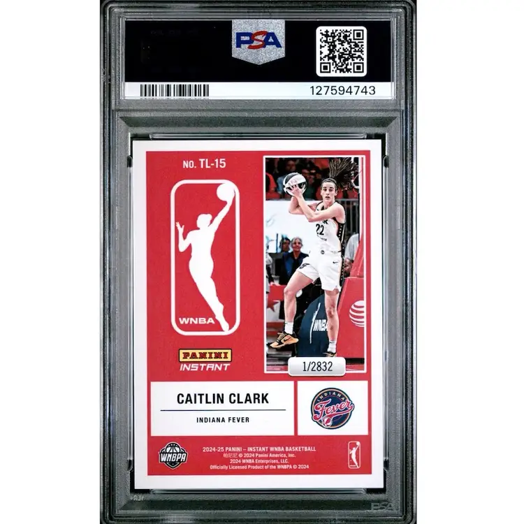 2024 Panini Instant Caitlin Clark The Logo RC Rookie Card PSA 10 Indiana Fever