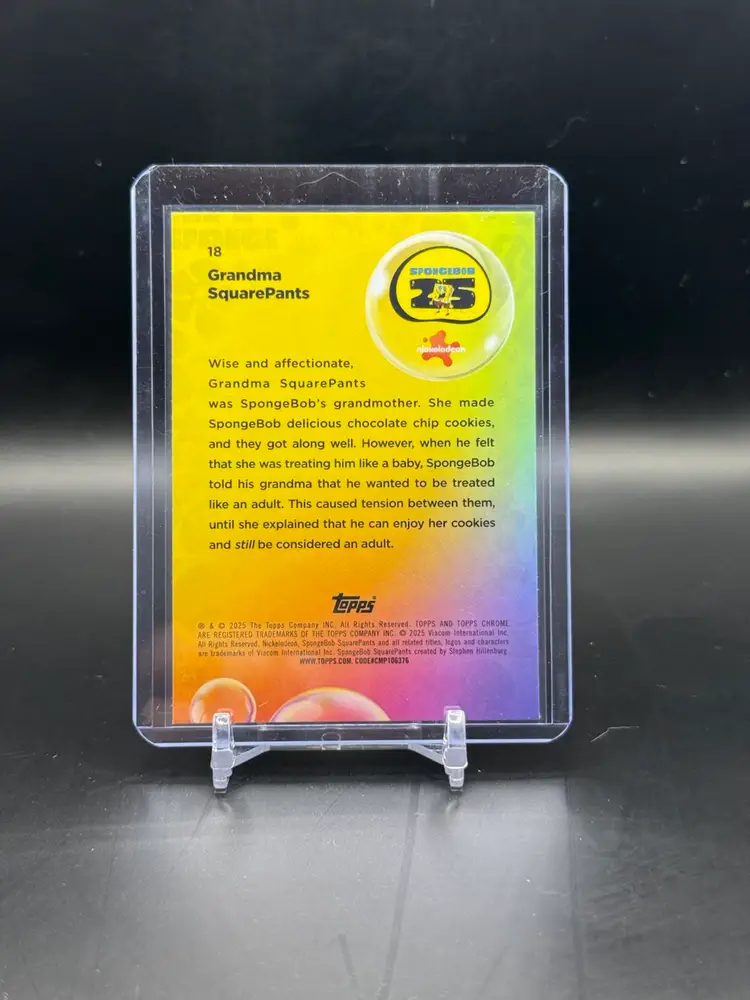 Single - Topps Chrome 2025 SpongeBob - Grandma SquarePants 018/150
