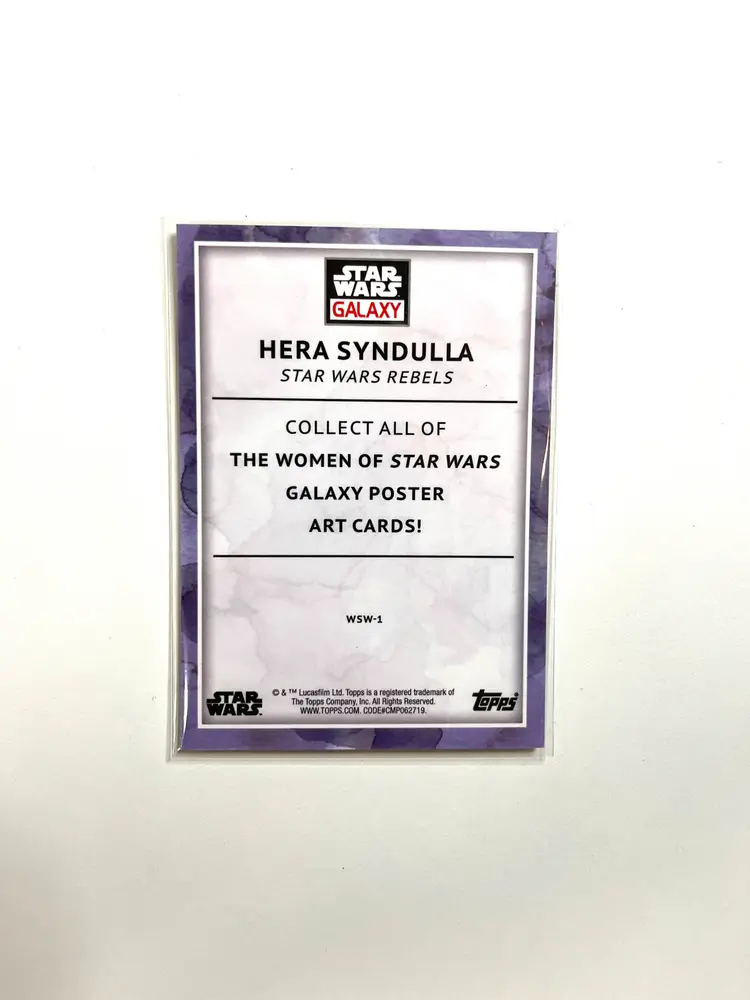 Hera Syndulla WSW-1 - Aqua /199 | ‘23 Chrome Galaxy