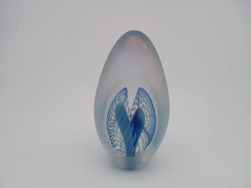 Eickholt frosted egg paperweight