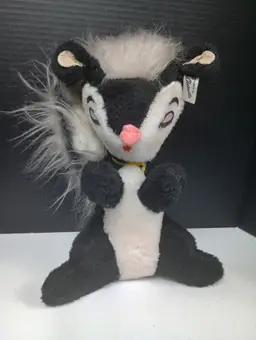 Vintage Carnival Toy Skunk Character Novelty Company made in So. Norwalk, Conn 12 in tall