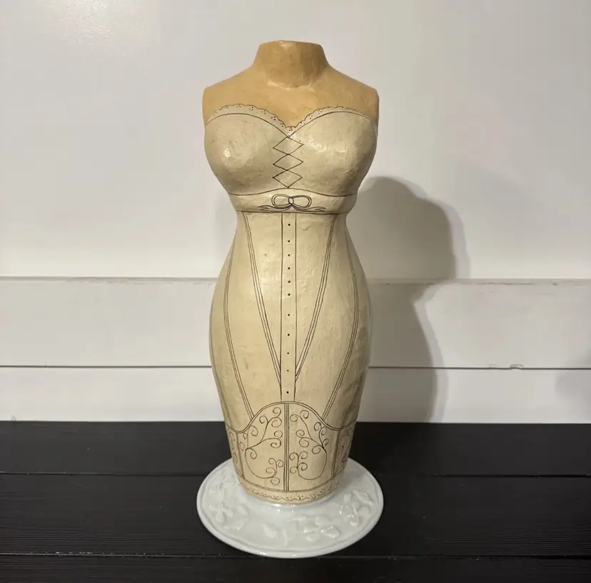 Vintage Papier- Mache’ Dress Form Mannequin