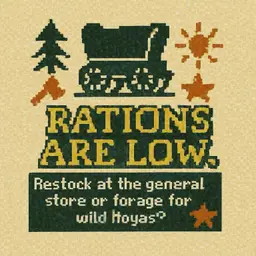 4. Plant on screen - rations are low