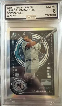 George Lombard Jr. 2024 Topps Bowman A.I. AGS 8