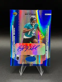 Ernest Wilford 2004 Playoff Contenders Preview Ticket Auto Green /25 #132- Jaguars