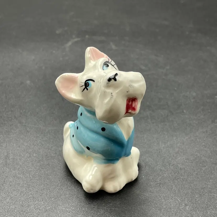 Anthropomorphic Miniature Dog Westie Terrier Figurine Kitsch Kitschy Vintage