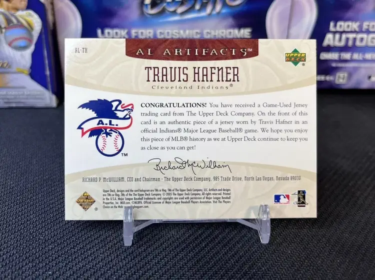 2005 Upper Deck Travis Hafner MLB AL Artifacts Jersey Relic Card /325 #ALTH