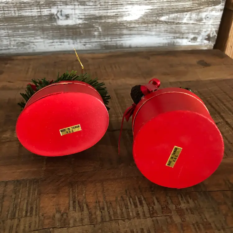 Christmas Around The World Snow Bunny Ornaments Vintage In Box Set Of 2 Nature