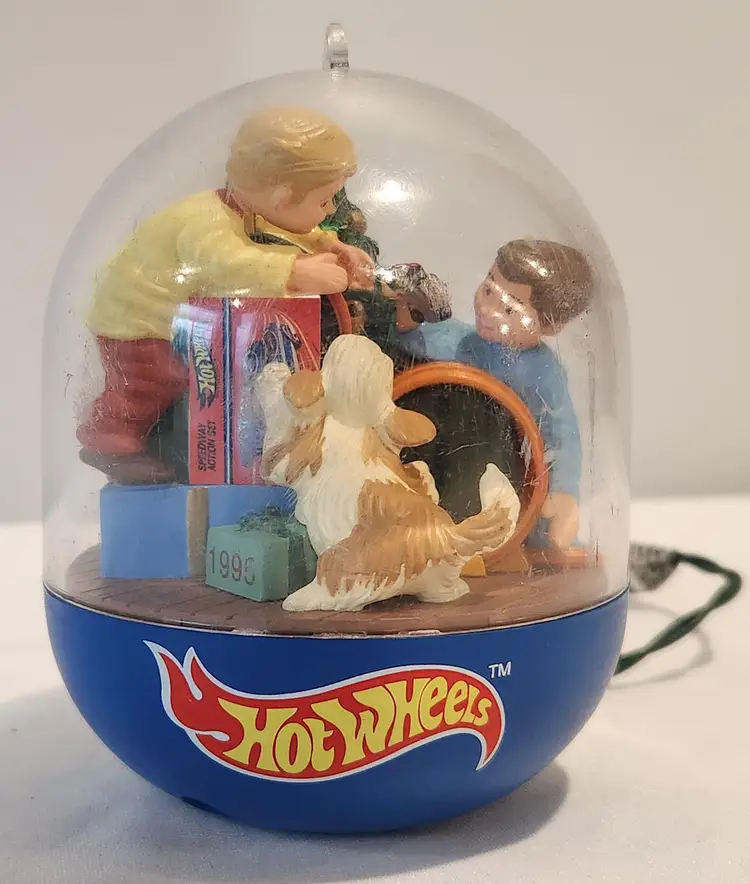 Hot Wheels Hallmark Keepsake 1995 “My First Hot Wheels” Magic Light & Motion Ornament