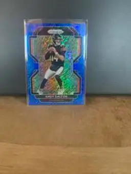 2021 Panini Prizm Andy Dalton #161 Blue Shimmer /25