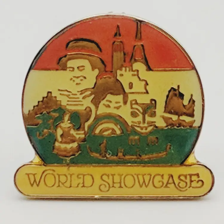 Vintage 1986 Disney Epcot 15th Anniversary Gift World Showcase WDW Pin