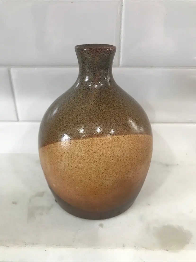 Vintage PIC USA Pottery Vase Mid century Brown
