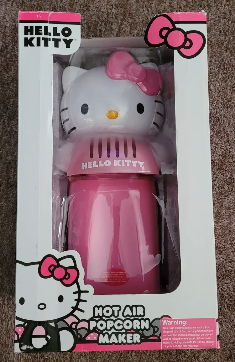 SANRIO HELLO KITTY PINK ELECTRIC HOT AIR POPCORN MAKER