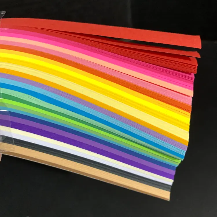 10mm Colored Quilling Strips 500ct