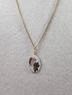 Cloisonné Earring Necklace
