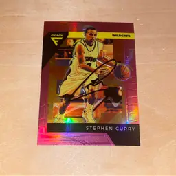 Stephen Curry autographed basketball card