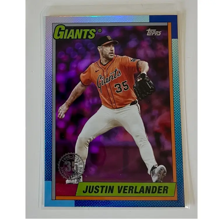 Justin Verlander 1990 Topps Pink Houston Astros