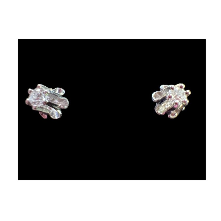 Genuine 14k White Gold .25 ctw Diamond Stud Earrings - Tested Multiple Times Including During A Live - Guaranteed