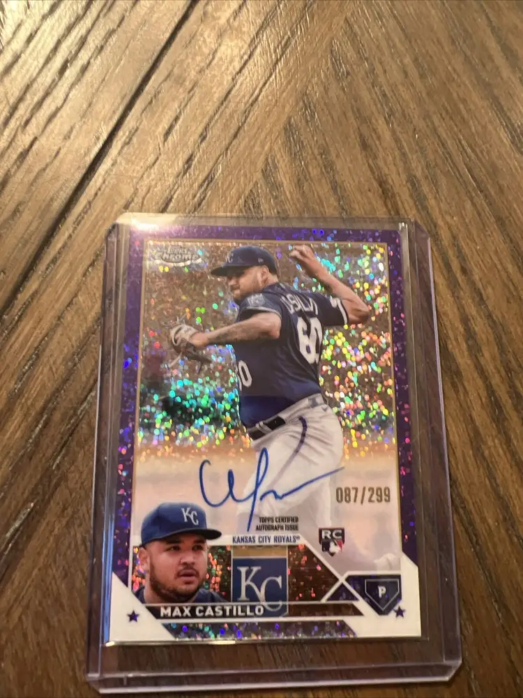 MAX CASTILLO 2023 Topps Chrome Update RC AUTO /250 Purple Refractor #RA-MC 🔥⚾🔥