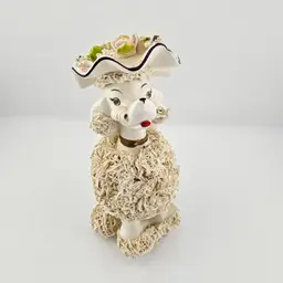 Vintage Spaghetti Poodle With Rhinestone Eyes