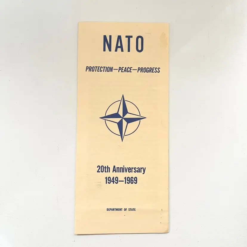 NATO North Atlantic Treaty Organization Protection Peace Progress Brochure Vintage 1960s