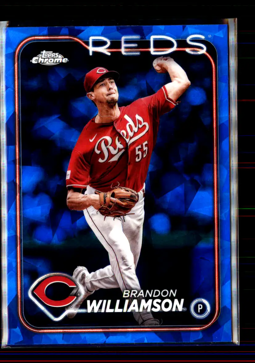 Brandon Williamson 2024 Topps Chrome Sapphire #522 - (2) - Cincinnati Reds