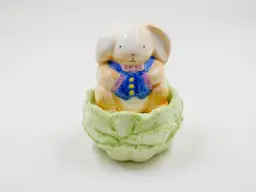 Vintage Papel Easter Bunny in the Cabbage Patch Salt & Pepper Shakers