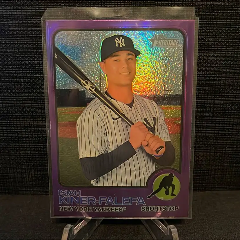Isiah Kiner-Falefa 2022 Heritage Hot Box Purple New York Yankees