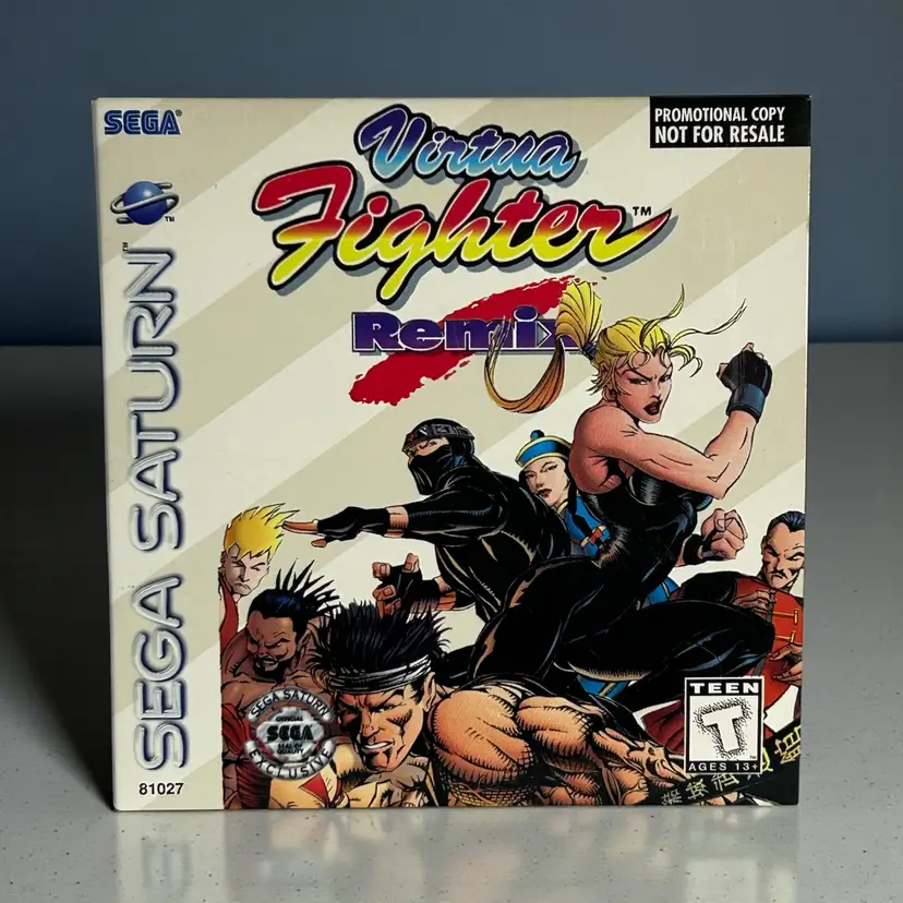 Sega Saturn Virtua Fighter Remix In Sleeve. Classic Fighter!
