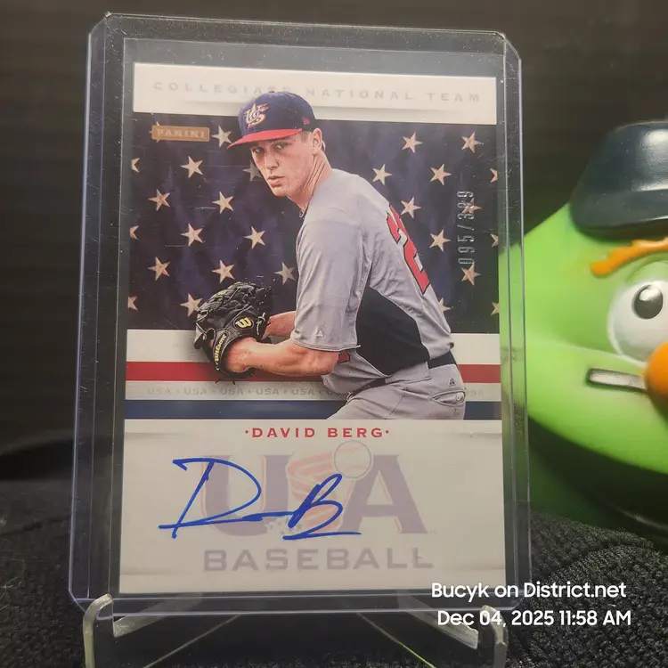 2013 Team USA Auto - David Berg Chicago Cubs 95/499