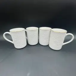 Libbey Tableware Snowflake Mugs